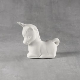 Ceramic Bisque Sm. Unicorn with tail up Ceramic Bisque Sm. Unicorn with tail up